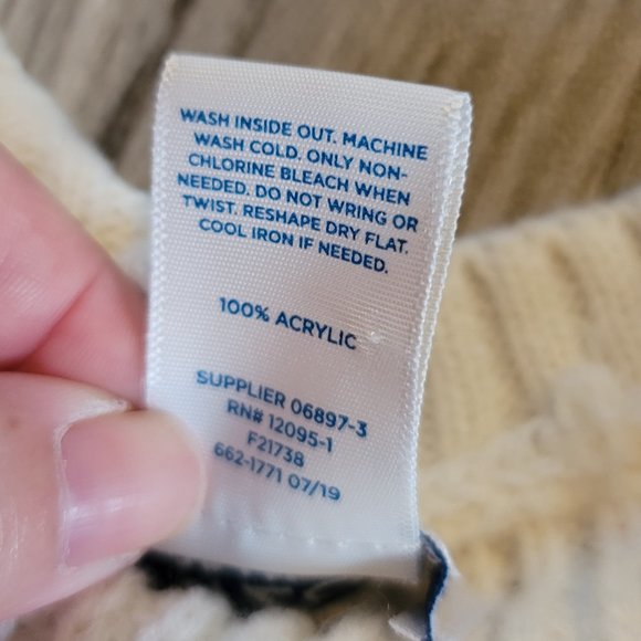 Arizona Crew Neck Sweater Off White Size Large - Picture 7 of 8